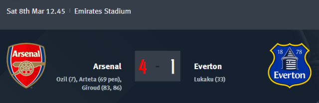 Arsenal vs Everton - FA Cup